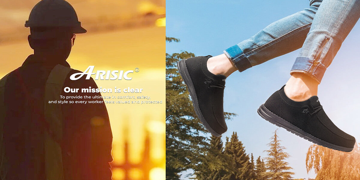 ARISIC | The New Era of Work Shoes – Lightweight Steel Toe Loafers You’ll Love