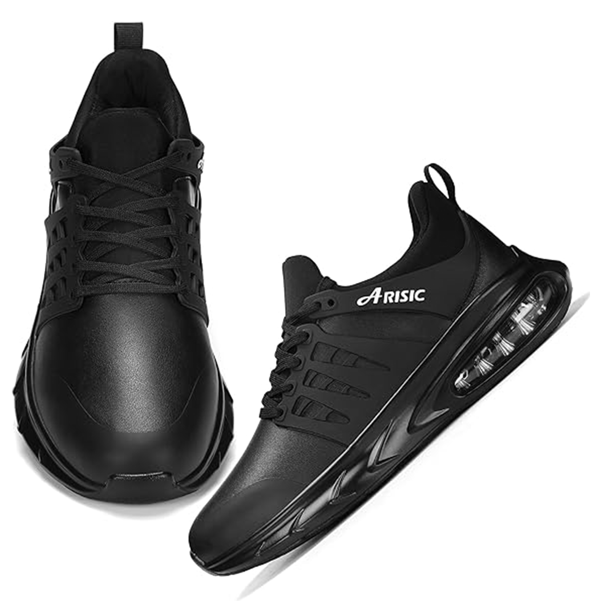 Leather non slip work shoes clearance