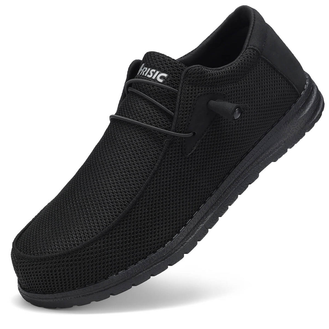 ARISIC|Steel Toe Loafers Shoes Slip On Work Shoes