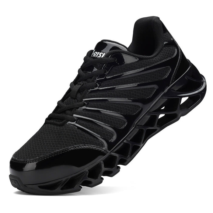 Black Tactical Men's Steel Toe Safety Sneakers – Blade Sole Design