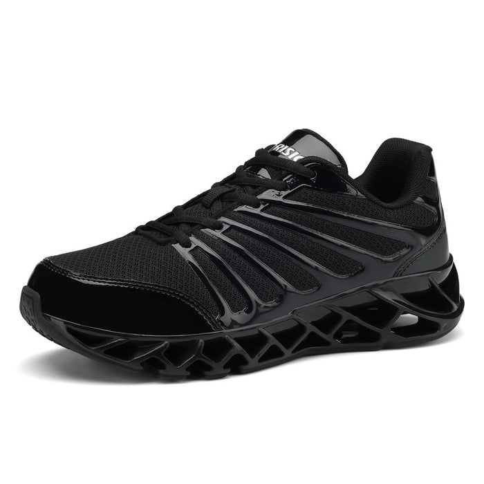 Black Tactical Men's Steel Toe Safety Sneakers – Blade Sole Design