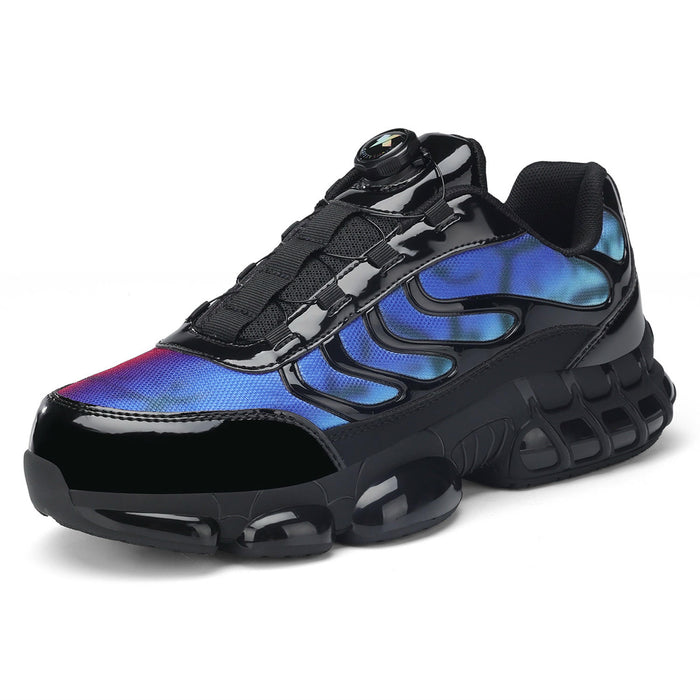 Steel Toe Work Shoes for Women, Lightweight Breathable Safety Sneakers with Rotary Buckle Design